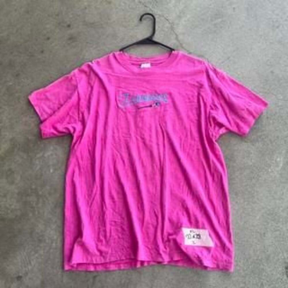 Vintage Hot Pink Tennessee Embroidered T-Shirt, Large